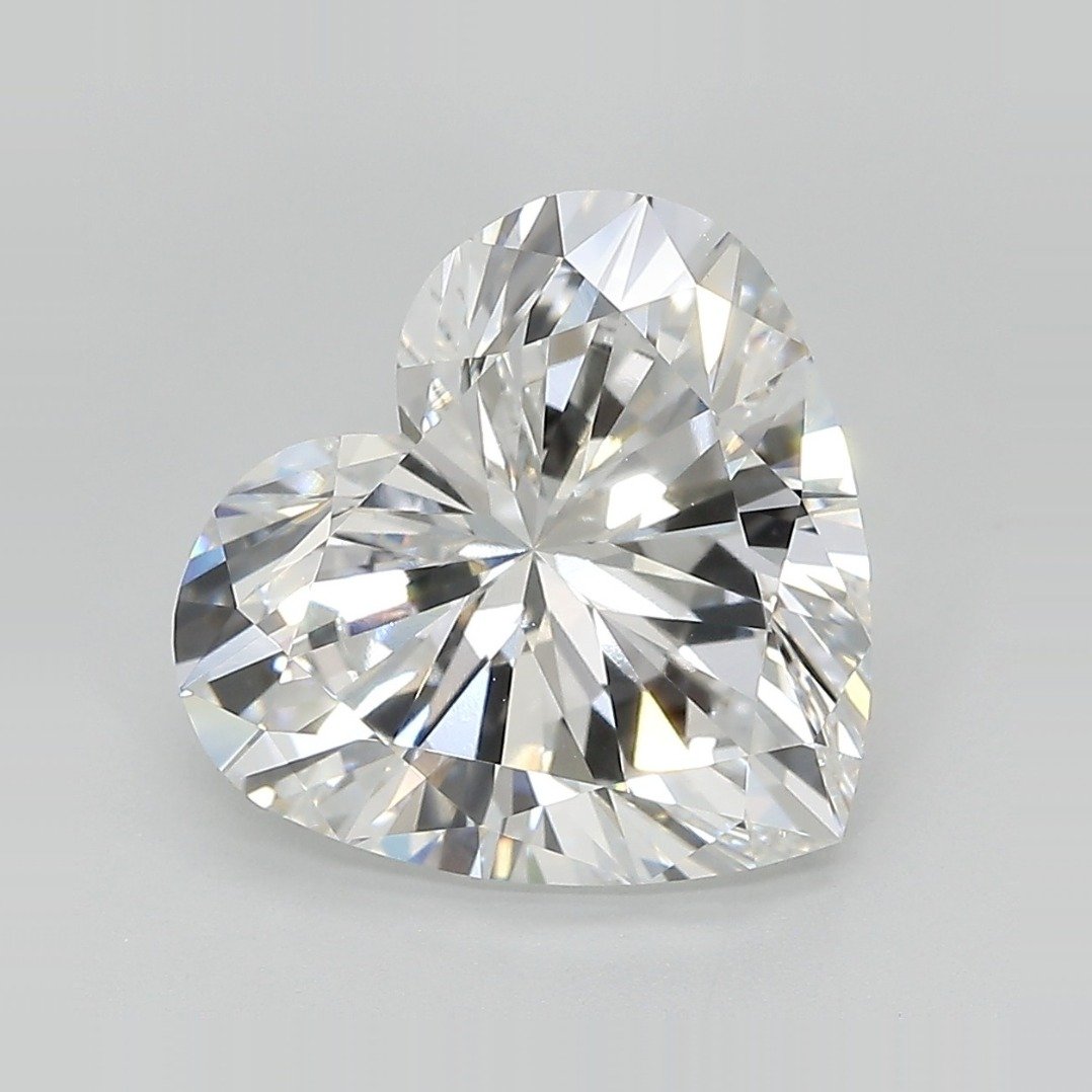 5.07ct D VVS2 Rare Carat Ideal Cut Heart Lab Grown Diamond