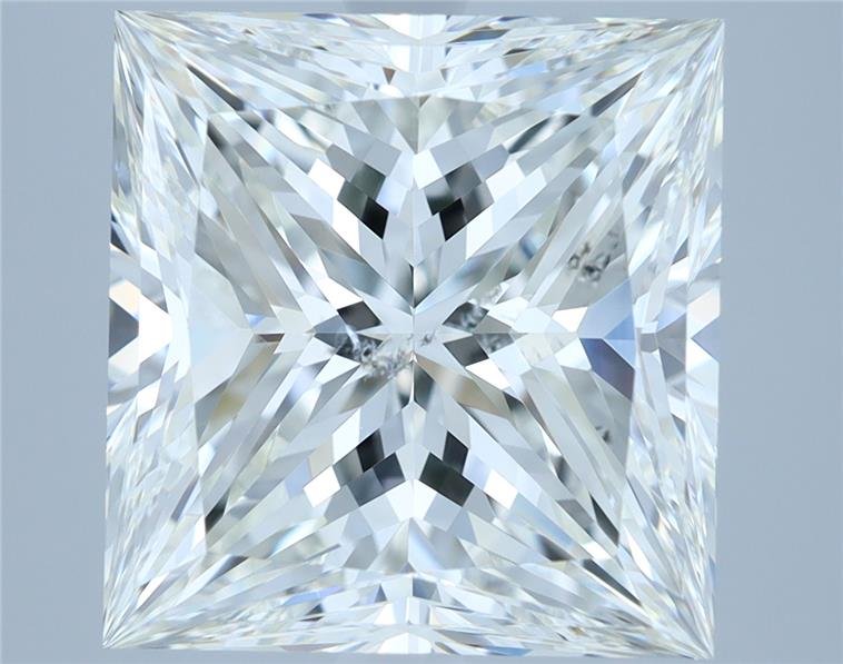 5.86ct H SI2 Rare Carat Ideal Cut Princess Diamond