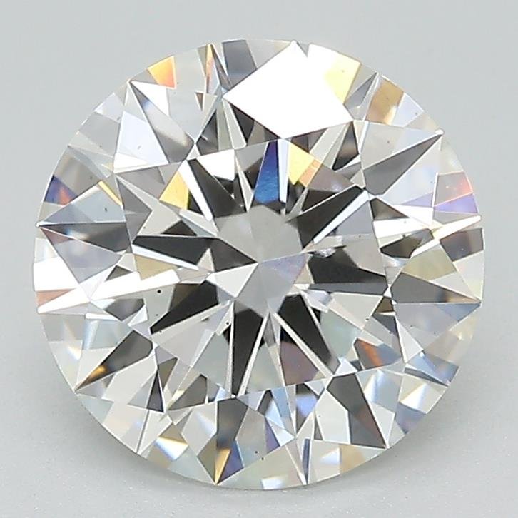 2.54ct F VS2 Rare Carat Ideal Cut Round Lab Grown Diamond