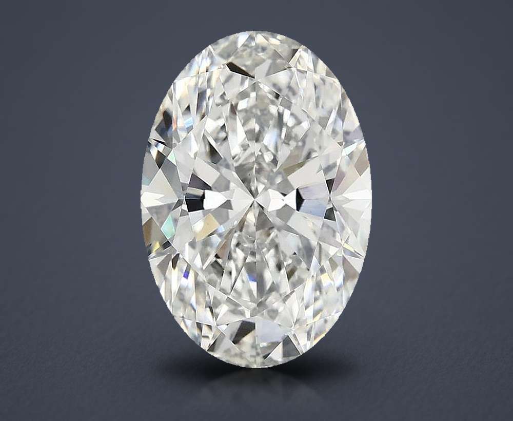 3.85 Carat Oval Lab Diamond