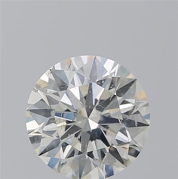 3.02ct I SI2 Rare Carat Ideal Cut Round Diamond