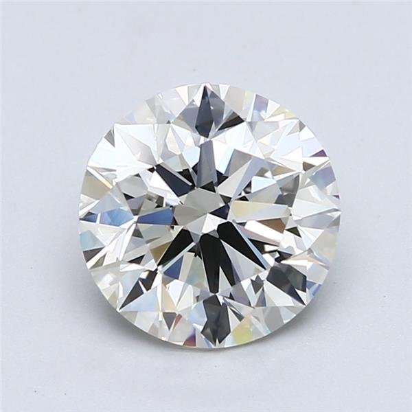 2.60ct J VVS2 Rare Carat Ideal Cut Round Diamond