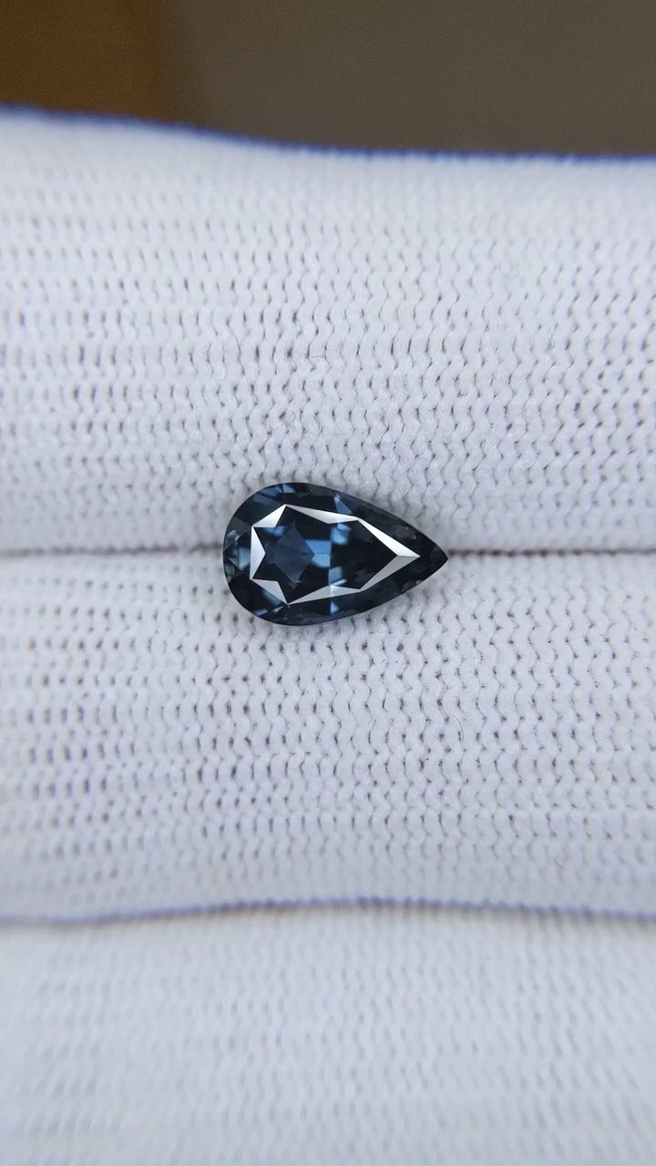 2.22 Carat Green Pear Sapphire