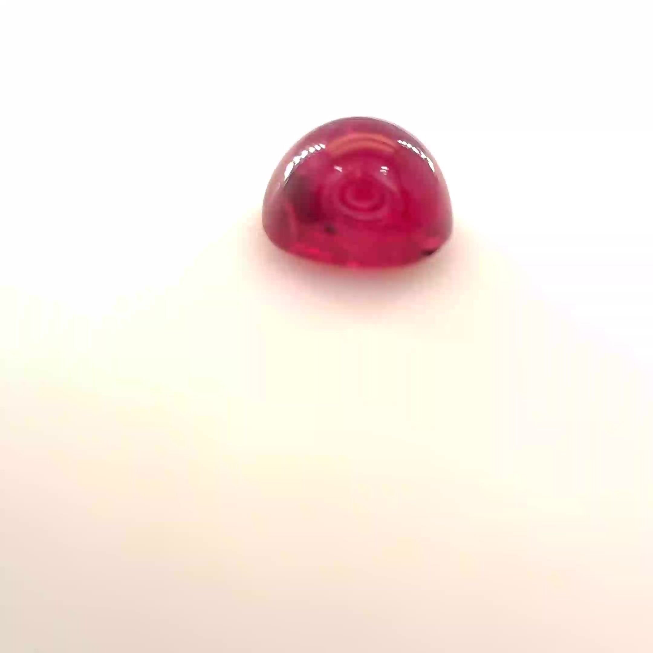 1.31 Carat Red Cushion Ruby