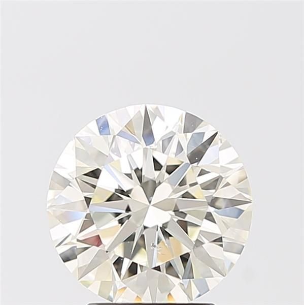 2.52ct K SI1 Rare Carat Ideal Cut Round Diamond