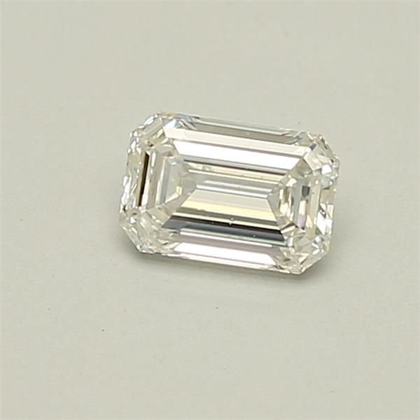 0.45ct H SI1 Rare Carat Ideal Cut Emerald Diamond