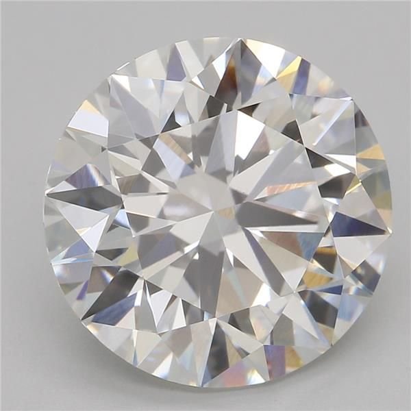4.07ct F VVS2 Rare Carat Ideal Cut Round Lab Grown Diamond