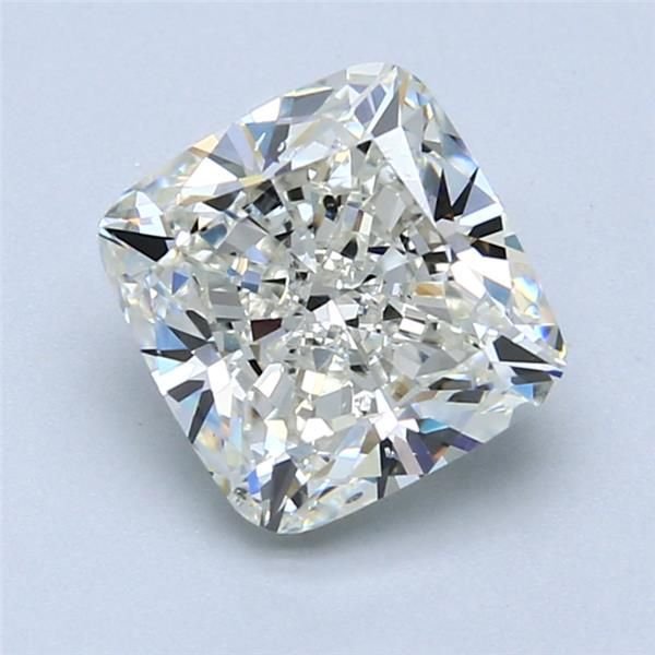 2.57ct K SI1 Very Good Cut Cushion Diamond