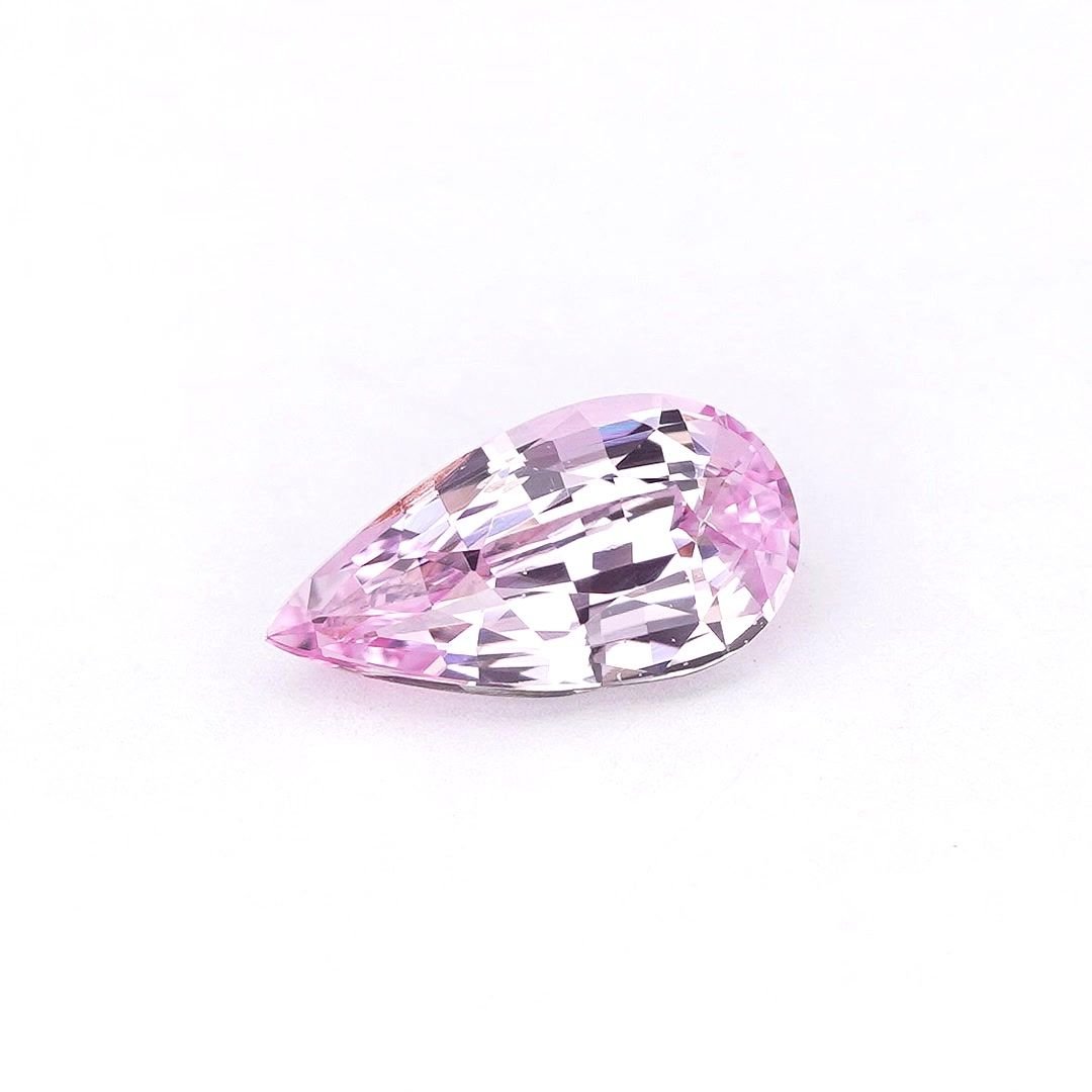 1.04 Carat Pink Pear Sapphire