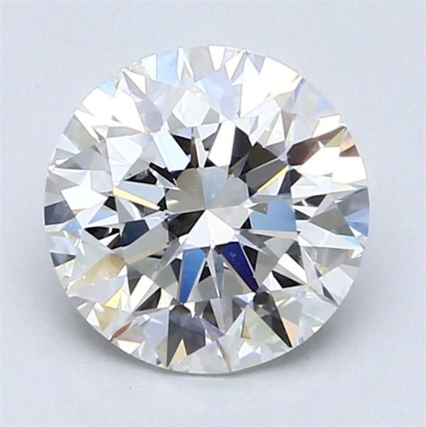 2.01ct F SI1 Rare Carat Ideal Cut Round Diamond