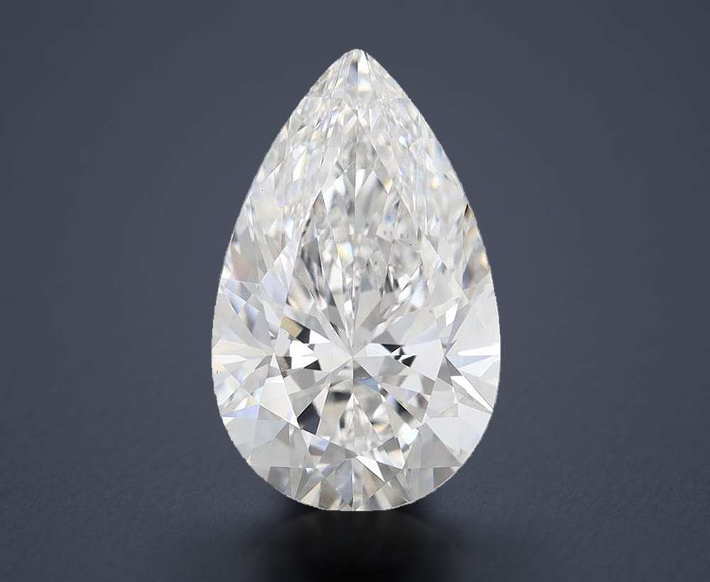 5.00 Carat Pear Lab Diamond