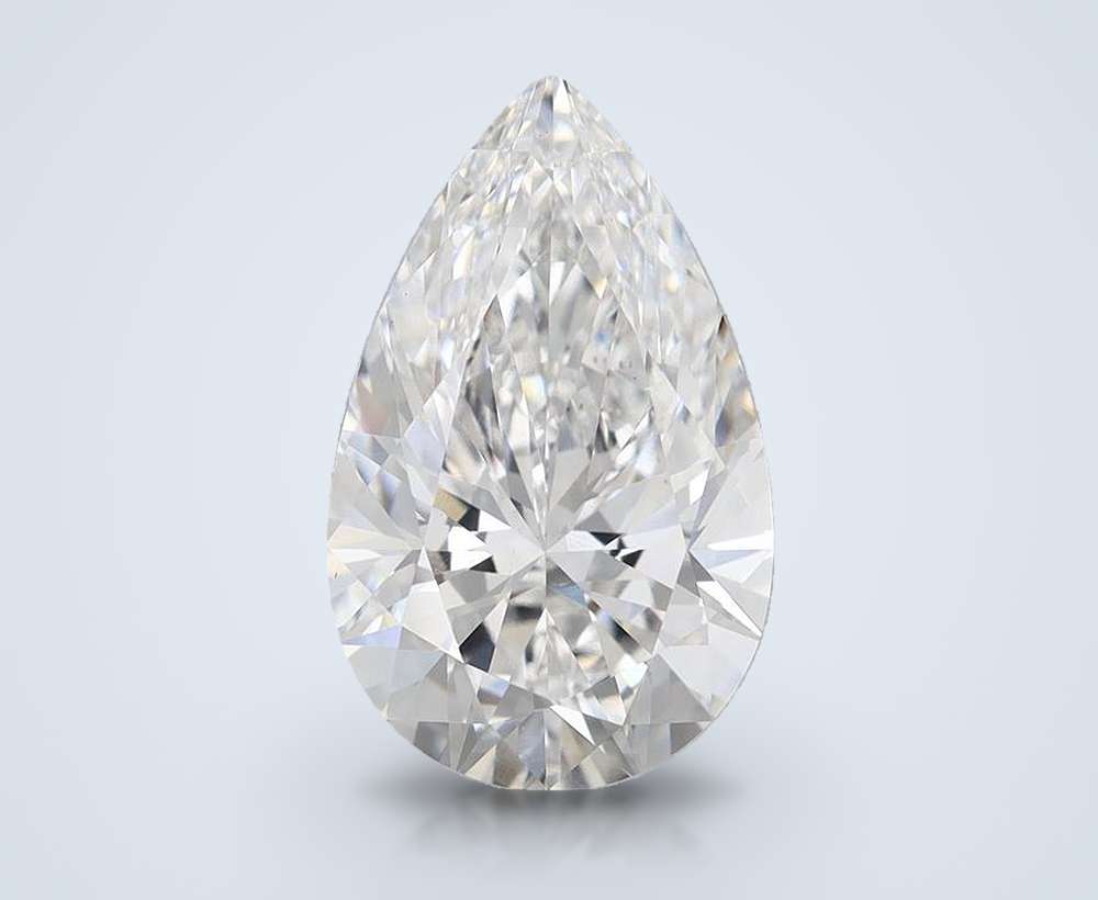 5.00 Carat Pear Lab Diamond