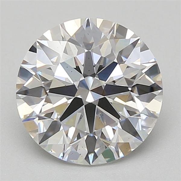 3.06ct D SI1 Rare Carat Ideal Cut Round Lab Grown Diamond