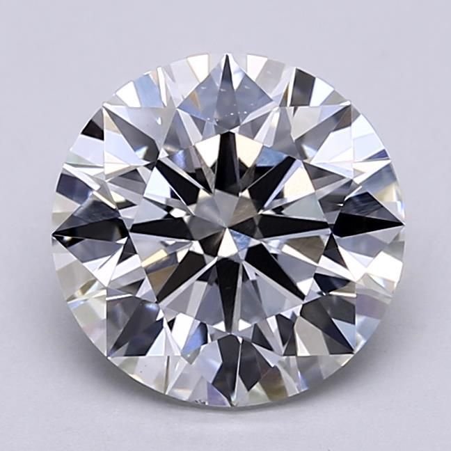 3.30ct E VVS2 Rare Carat Ideal Cut Round Lab Grown Diamond