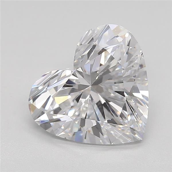 2.09ct D VVS2 Rare Carat Ideal Cut Heart Lab Grown Diamond