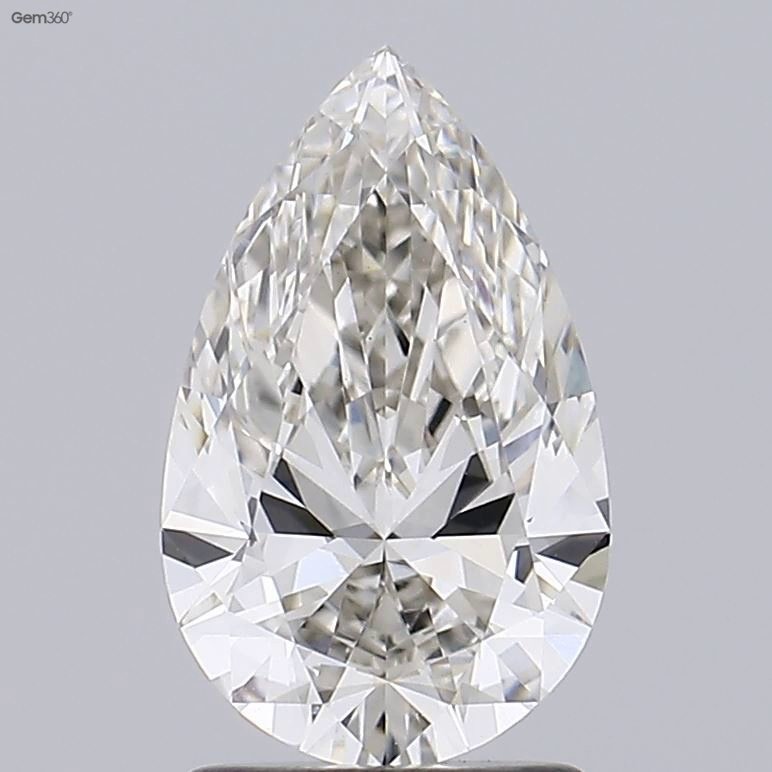 1.57ct I VVS2 Rare Carat Ideal Cut Pear Lab Grown Diamond