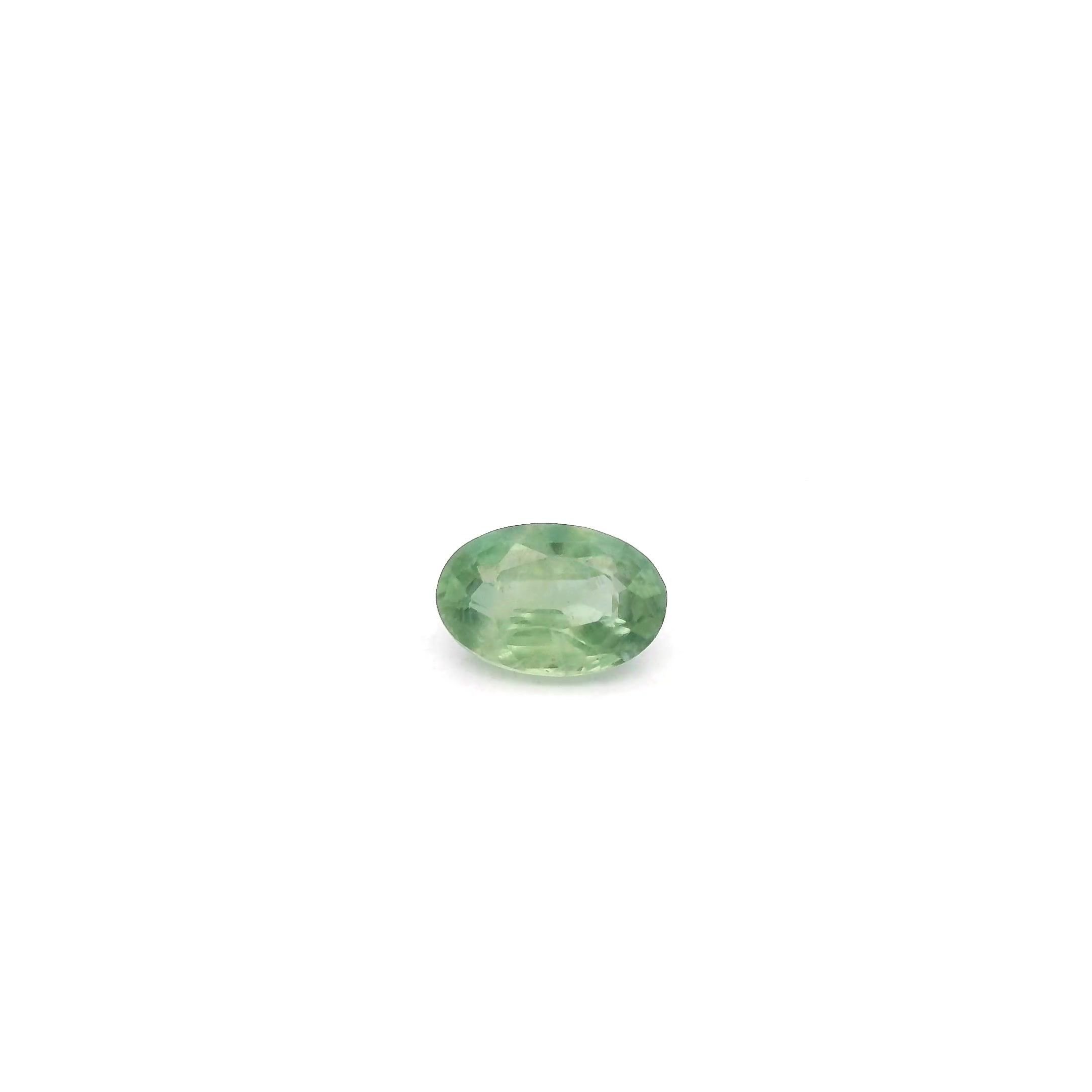 0.47 Carat Green Oval Sapphire