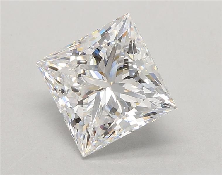 4.06ct E VS1 Rare Carat Ideal Cut Princess Lab Grown Diamond