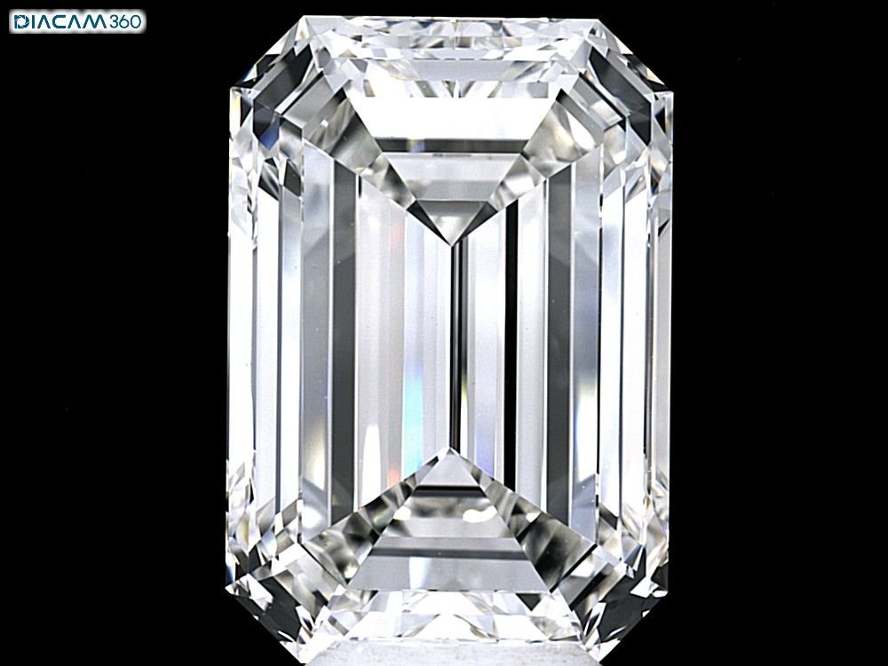 11.06ct I VS1 Rare Carat Ideal Cut Emerald Diamond