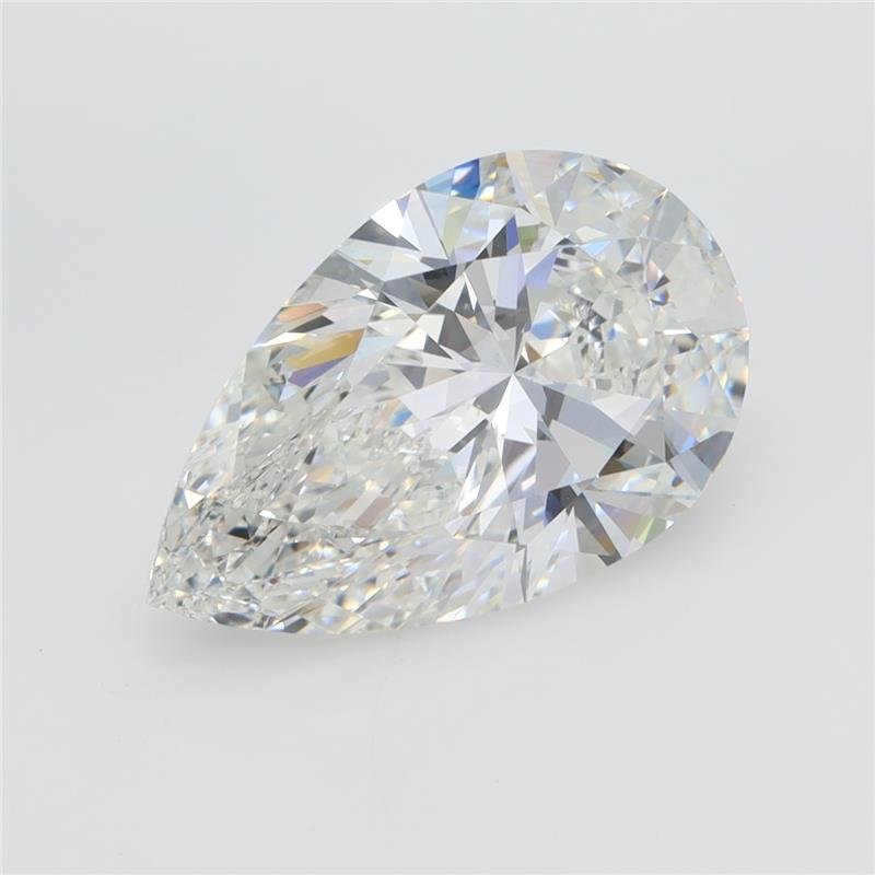 3.40ct F VS1 Rare Carat Ideal Cut Pear Lab Grown Diamond