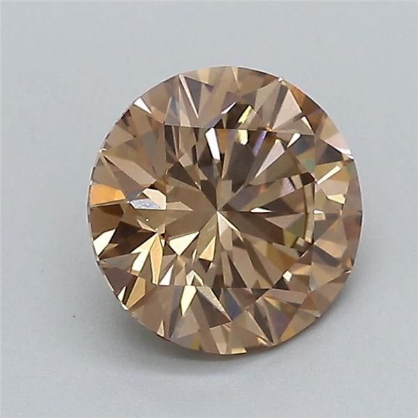 1.40 Ct. Fancy Light Brown Round Lab Diamond