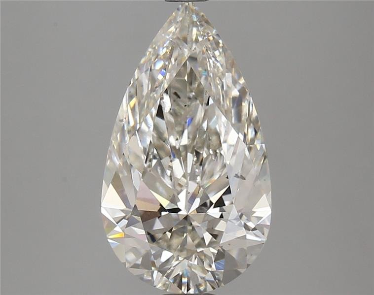 3.53ct H VS2 Rare Carat Ideal Cut Pear Lab Grown Diamond