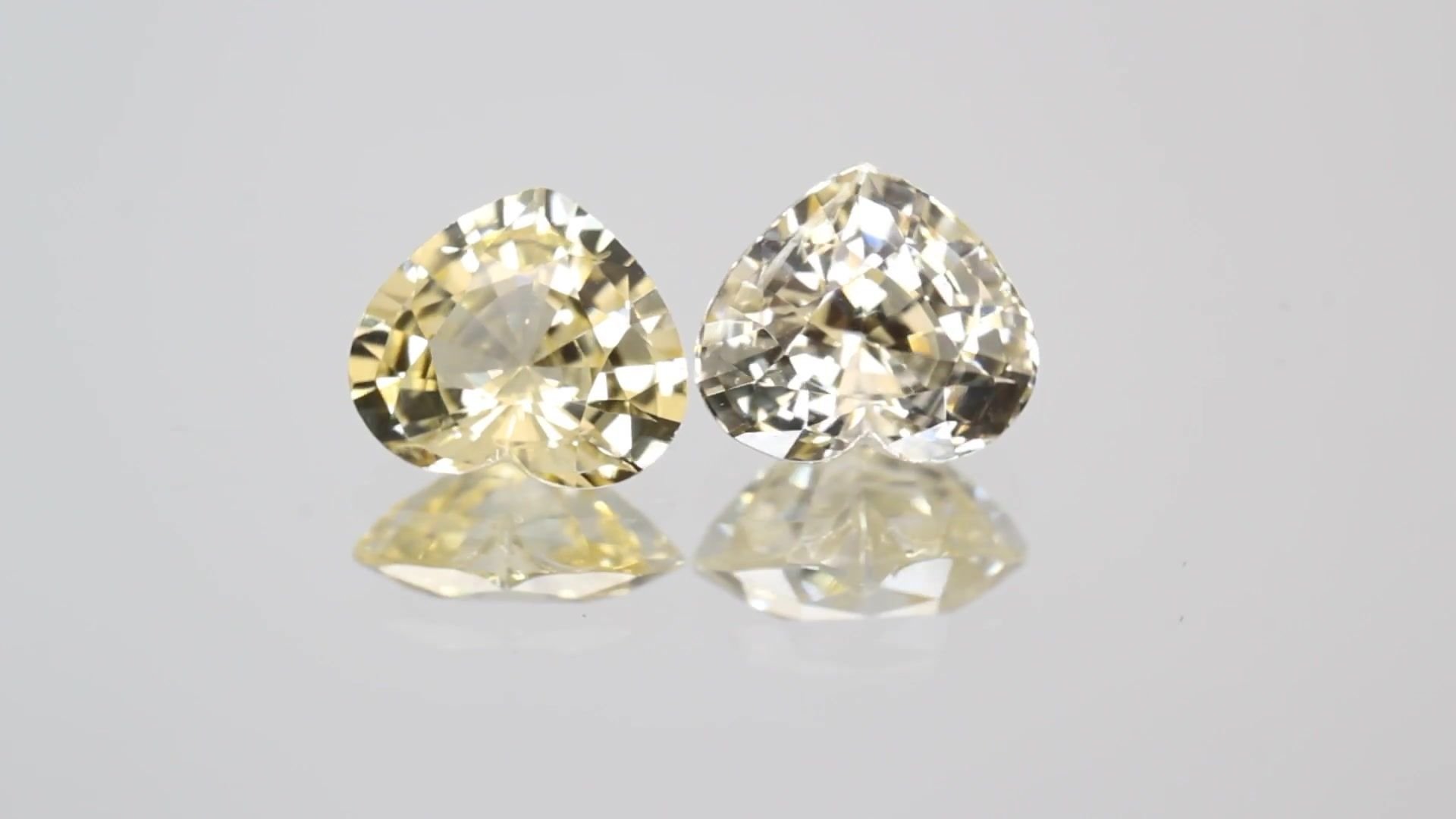 3.45 Carat Yellow Heart Sapphire
