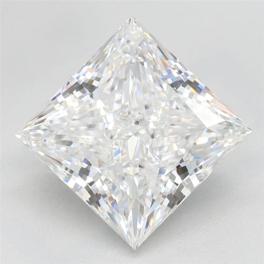 3.11ct E VVS2 Rare Carat Ideal Cut Princess Lab Grown Diamond