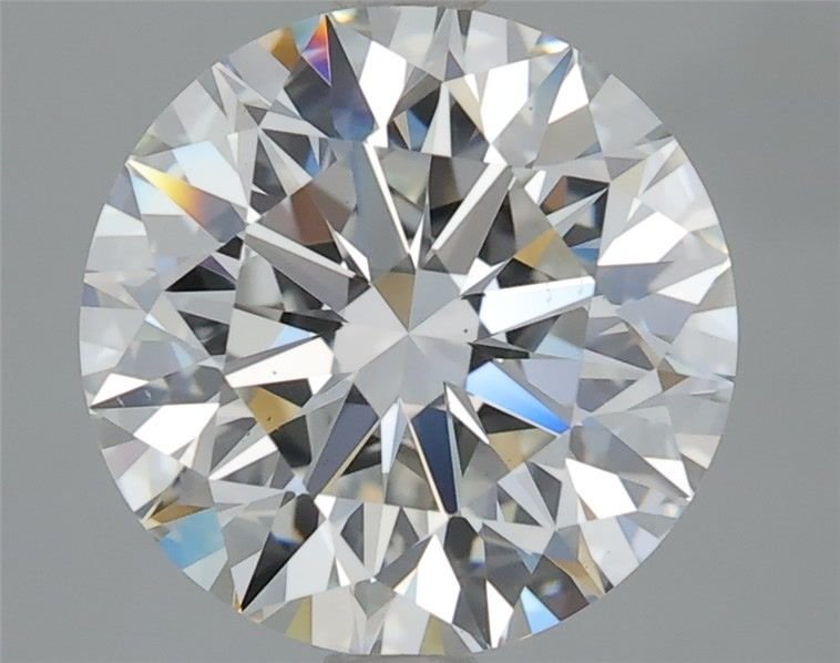 3.09ct H VS2 Rare Carat Ideal Cut Round Diamond