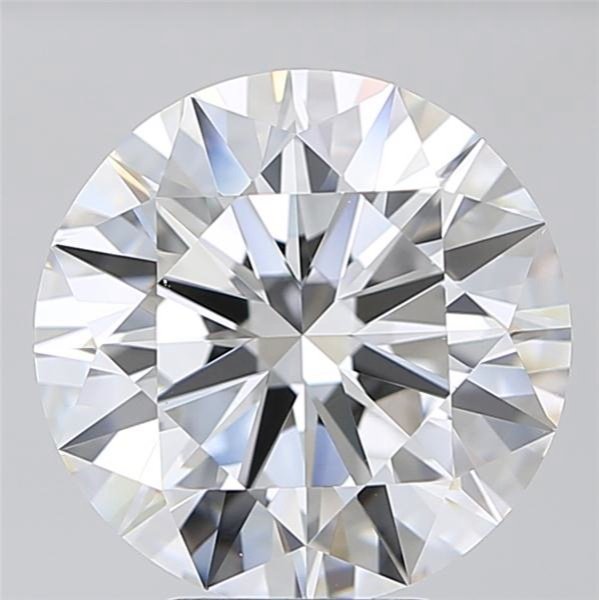 5.11ct F VS1 Rare Carat Ideal Cut Round Diamond
