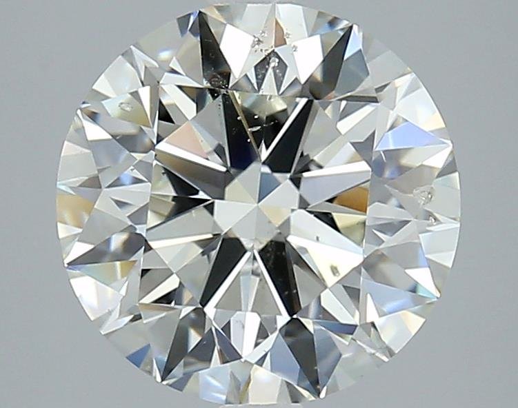 3.77ct J SI2 Excellent Cut Round Diamond
