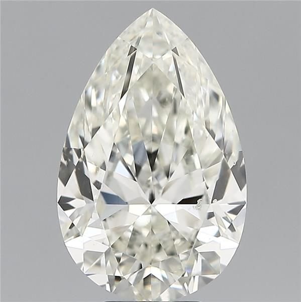 7.01ct I SI1 Rare Carat Ideal Cut Pear Diamond