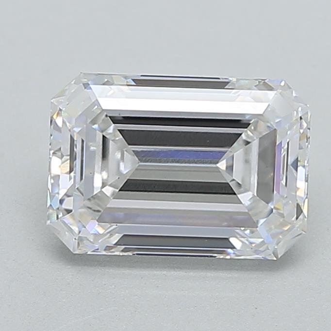 3.10ct F VS1 Rare Carat Ideal Cut Emerald Lab Grown Diamond