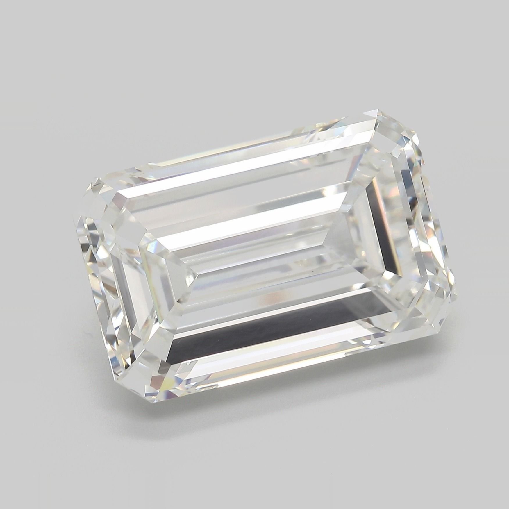20.15ct F VVS2 Very Good Cut Emerald Lab Grown Diamond