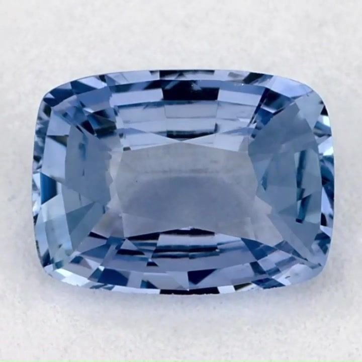 1.46 Carat Blue Cushion Sapphire