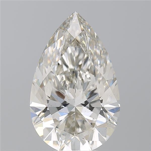 6.14ct H VS2 Rare Carat Ideal Cut Pear Lab Grown Diamond