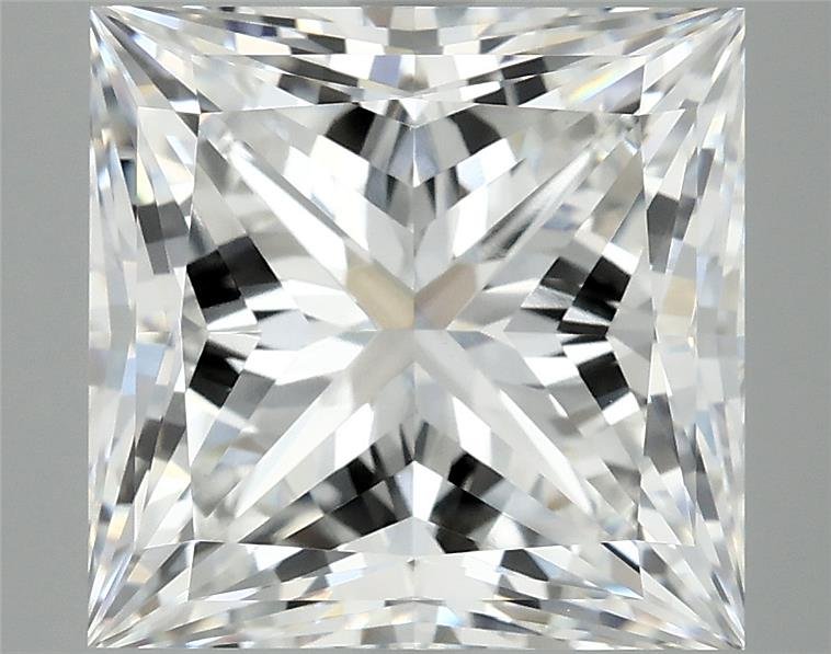 7.22ct F VVS2 Rare Carat Ideal Cut Princess Lab Grown Diamond