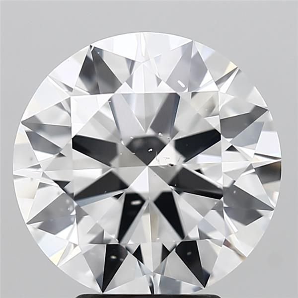 4.01ct D SI2 Rare Carat Ideal Cut Round Diamond