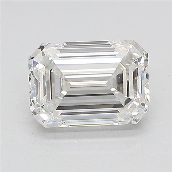 1.60ct E VVS2 Rare Carat Ideal Cut Emerald Lab Grown Diamond