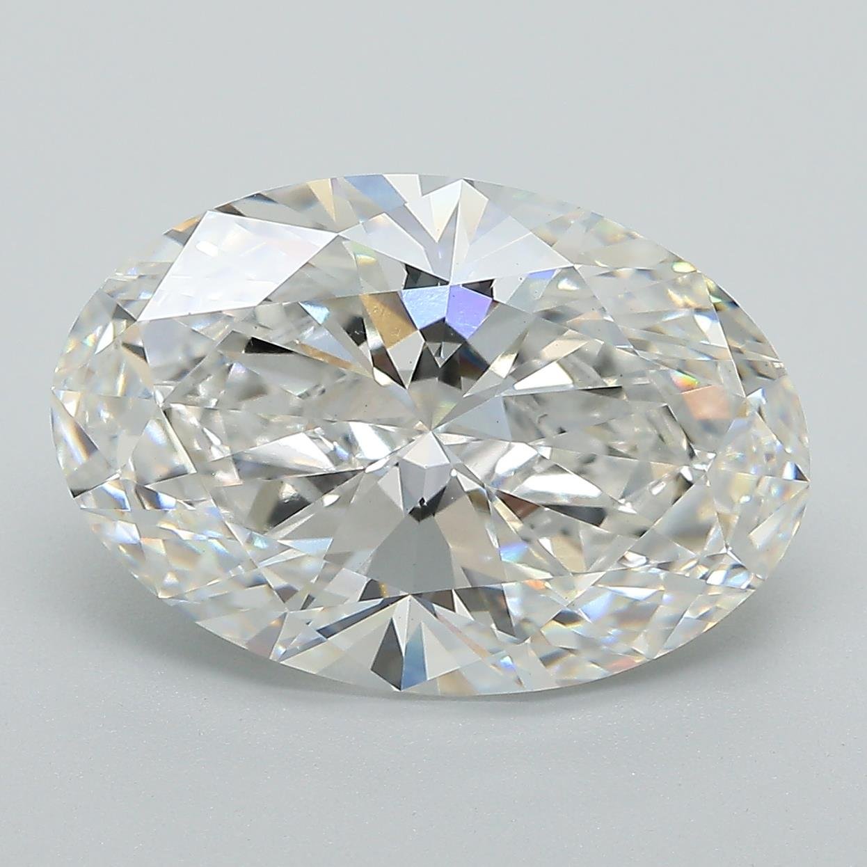 6.35ct F VVS2 Rare Carat Ideal Cut Oval Lab Grown Diamond