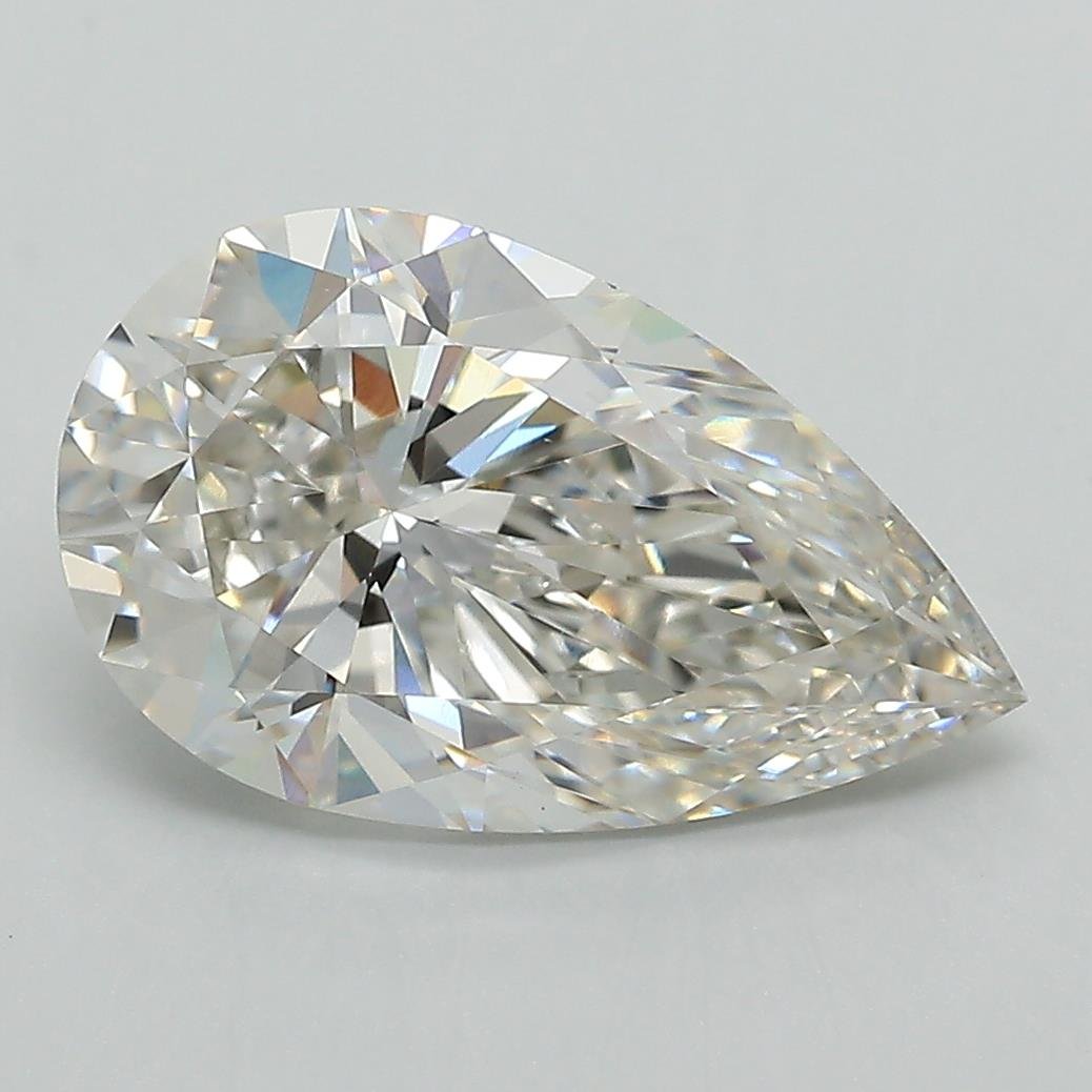 3.21ct G VS1 Rare Carat Ideal Cut Pear Lab Grown Diamond