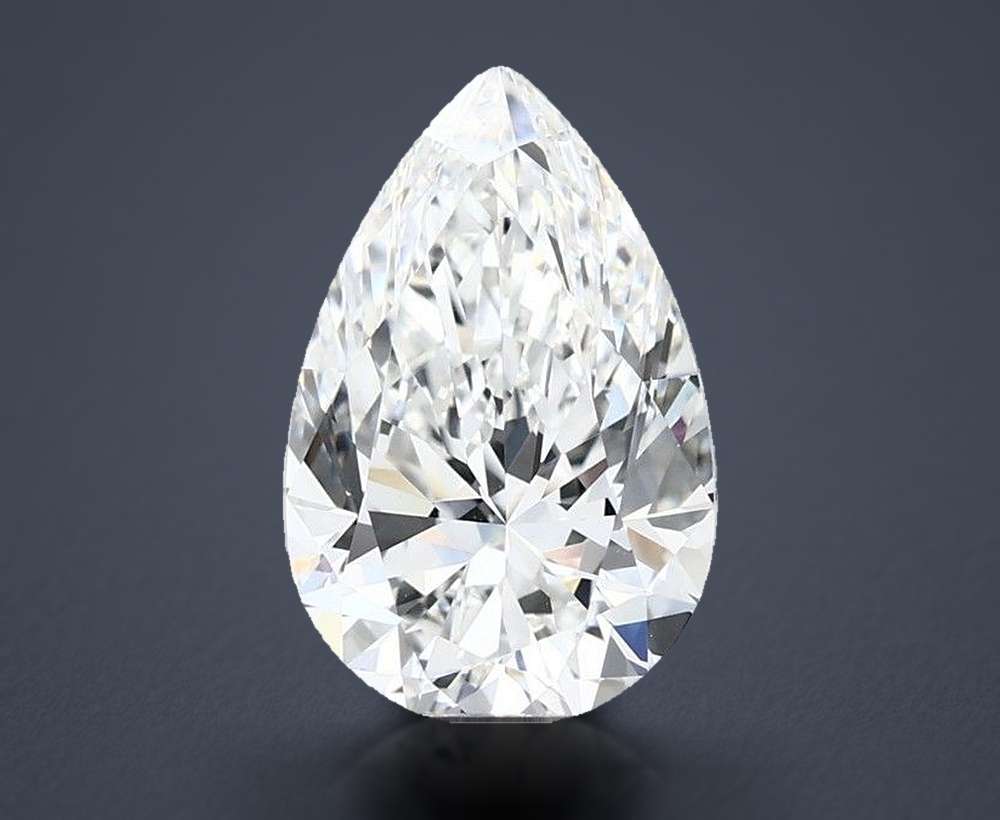 3.00 Carat Pear Lab Diamond