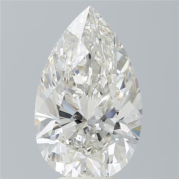 6.46ct H VS2 Very Good Cut Pear Lab Grown Diamond