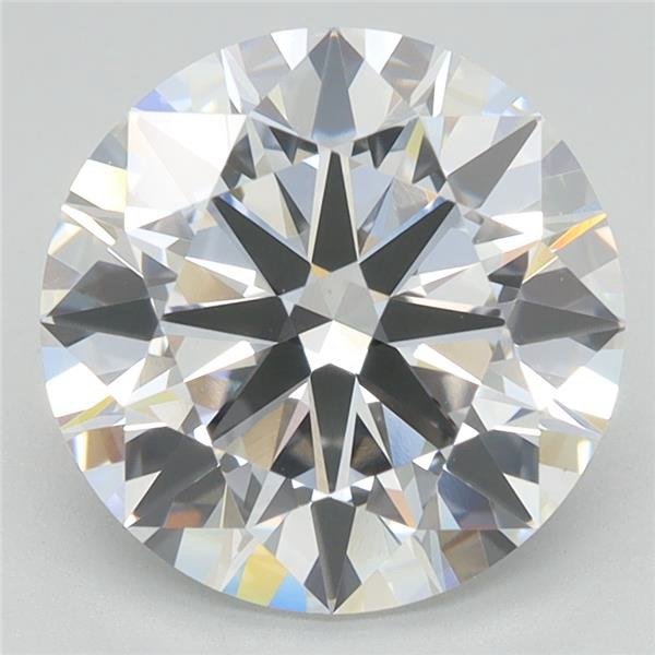 3.21ct D VS1 Rare Carat Ideal Cut Round Lab Grown Diamond