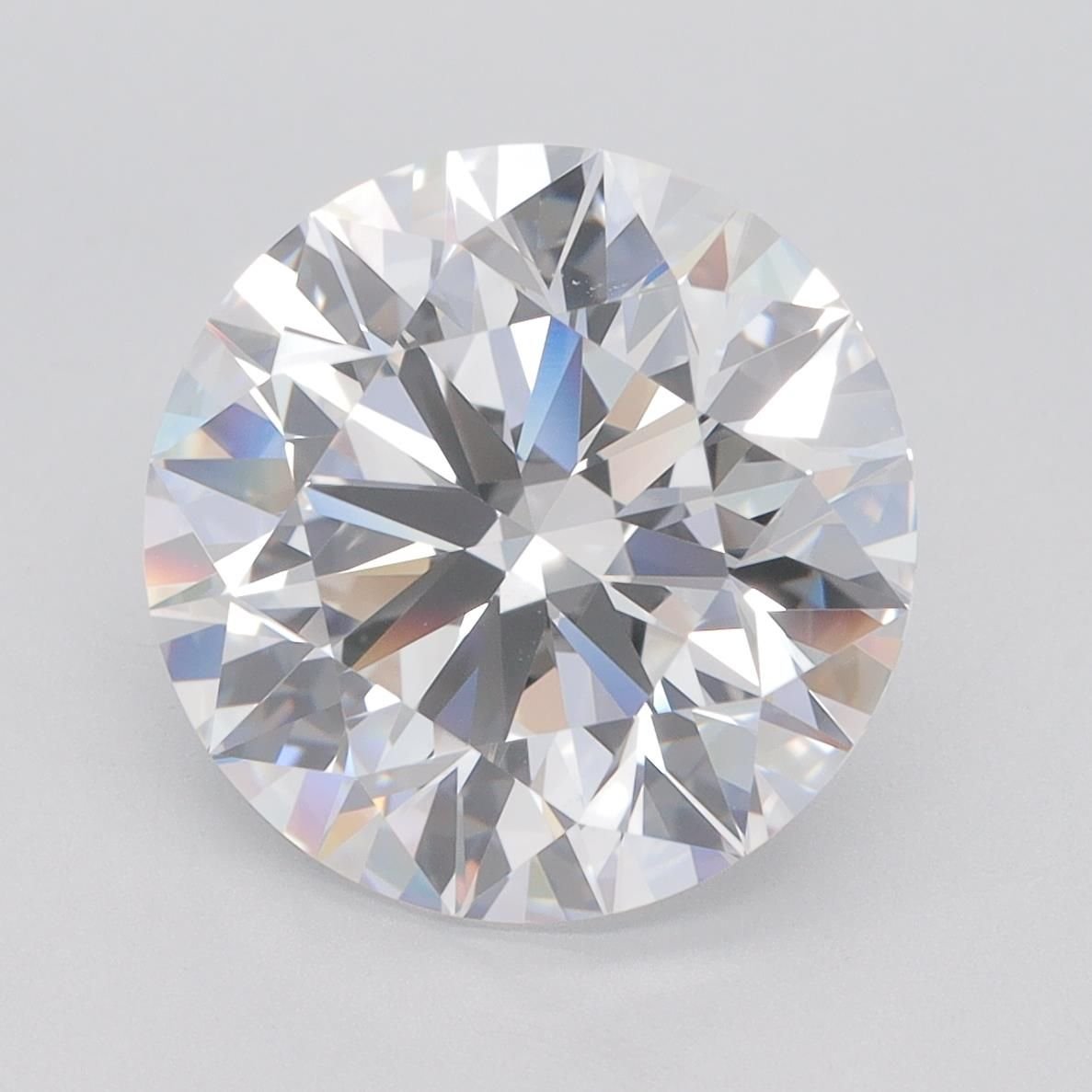 5.28ct D VVS2 Rare Carat Ideal Cut Round Lab Grown Diamond