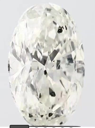 2.51ct I SI2 Rare Carat Ideal Cut Oval Diamond