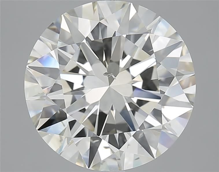 6.01ct H SI1 Rare Carat Ideal Cut Round Diamond