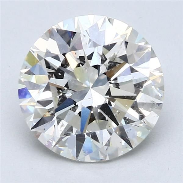 3.00ct I SI2 Rare Carat Ideal Cut Round Diamond