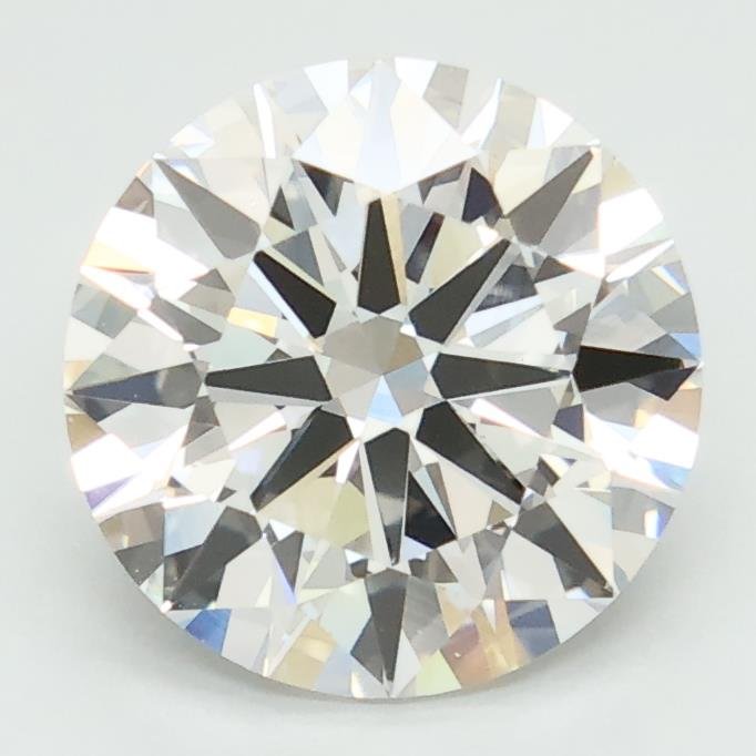 2.68ct F VVS2 Rare Carat Ideal Cut Round Lab Grown Diamond