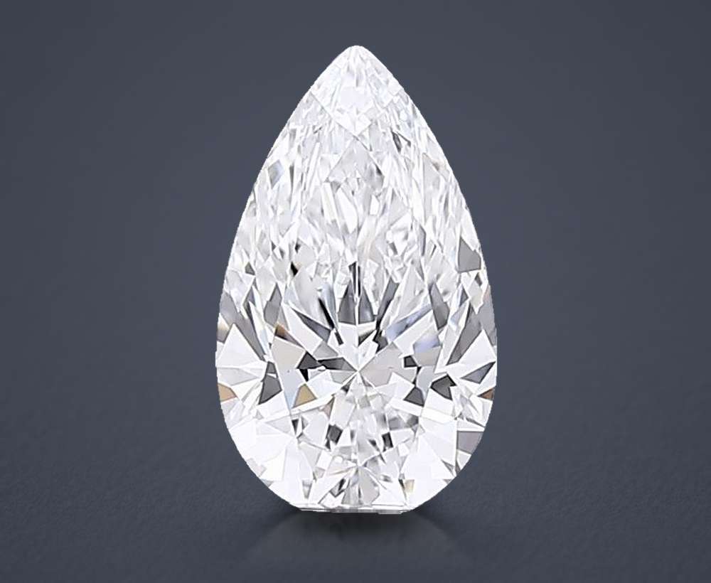 0.58 Carat Pear Lab Diamond